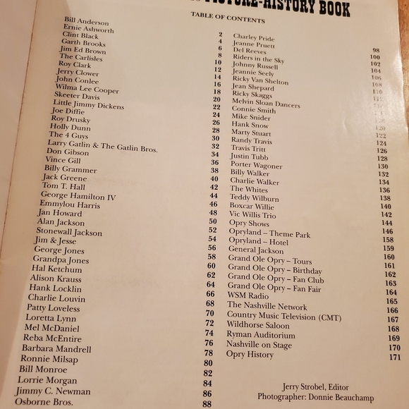 Grand Ole Opry Picture History Book 1994 - Picture 3 of 7